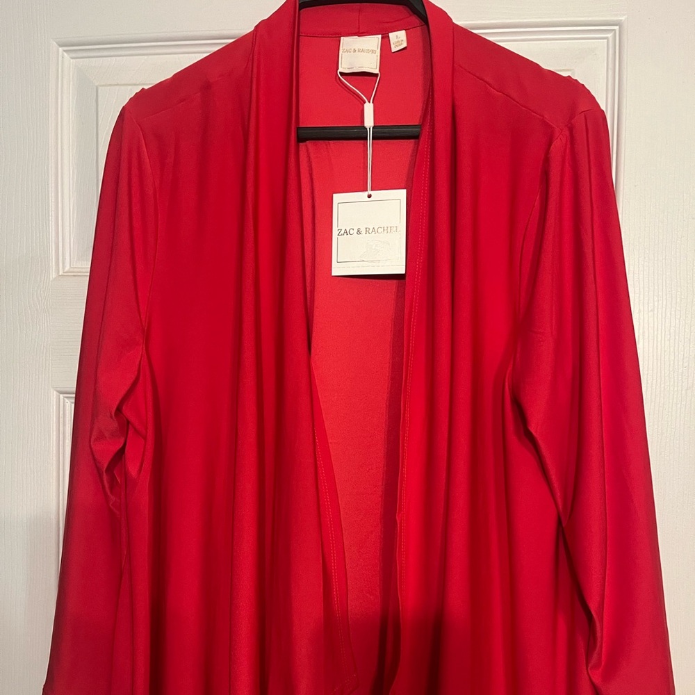 Zac & Rachel Bright Rose Drape Cardigan
